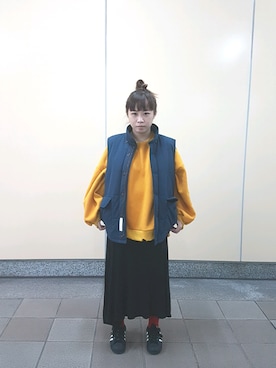 「DEMARCOLAB（デマルコラブ）のアイテム（ジャケット/アウター）」を使った、Nicole.Wさん（レディース・153cm）の冬コーディネート