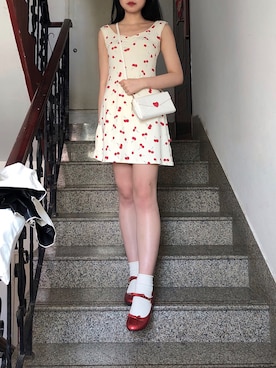 「KIRSH（キルシー）のアイテム（ワンピース/ドレス）」を使った、17hugさん（レディース・168cm）の秋コーディネート