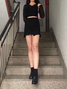「skirt」｜「アイテム（その他シューズ）」を使った、17hugさん（レディース・168cm）の夏コーディネート