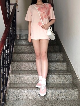 「BYFAR（バイファー）のアイテム」を使った、17hugさん（レディース・168cm）の夏コーディネート