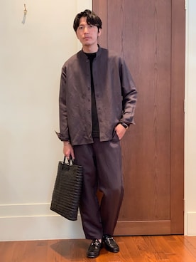 「アイテム（ブルゾン）」を使った、Jさん（メンズ・184cm・30代）の春コーディネート