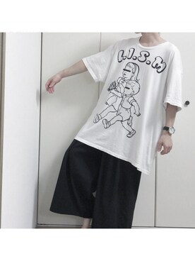 「QRESTON（クレストン）のアイテム」を使った、もの。さん（メンズ・166cm）の夏コーディネート