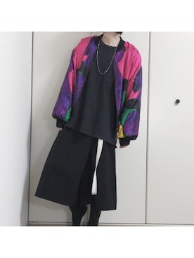 「ピカソブルゾン」｜もの。さん（メンズ・166cm）の秋コーディネート
