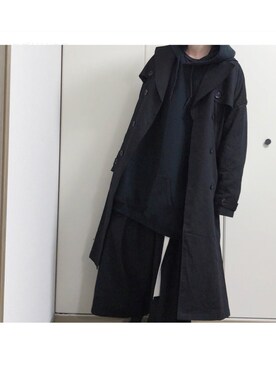「unrelaxing（アンリラクシング）のアイテム（トレンチコート）」を使った、もの。さん（メンズ・166cm）の冬コーディネート