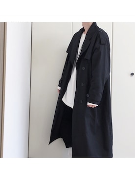 「unrelaxing（アンリラクシング）のアイテム（トレンチコート）」を使った、もの。さん（メンズ・166cm）の冬コーディネート