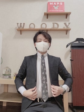 「giraffe（ジラフ）のアイテム」を使った、𝐖𝐨𝐨𝐝𝐲🌙さん（メンズ・168cm）の秋コーディネート