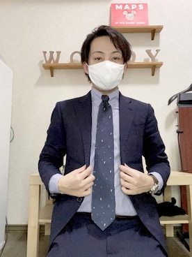 「Guess（ゲス）のアイテム（腕時計）」を使った、𝐖𝐨𝐨𝐝𝐲🌙さん（メンズ・168cm）の冬コーディネート