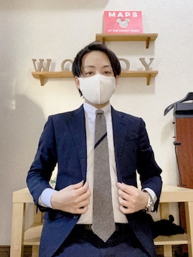 「giraffe（ジラフ）のアイテム」を使った、𝐖𝐨𝐨𝐝𝐲🌙さん（メンズ・168cm）の冬コーディネート