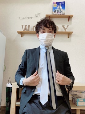 「giraffe（ジラフ）のアイテム」を使った、𝐖𝐨𝐨𝐝𝐲🌙さん（メンズ・168cm）の春コーディネート