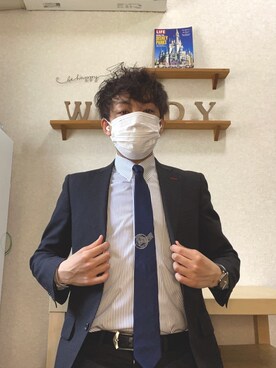 「giraffe（ジラフ）のアイテム」を使った、𝐖𝐨𝐨𝐝𝐲🌙さん（メンズ・168cm）の春コーディネート