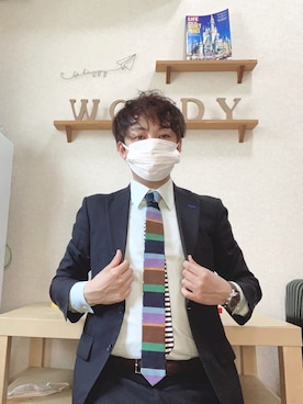 「giraffe（ジラフ）のアイテム」を使った、𝐖𝐨𝐨𝐝𝐲🌙さん（メンズ・168cm）の夏コーディネート