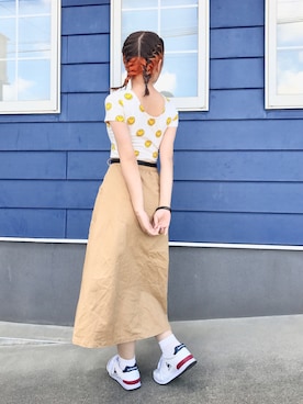 「ニコちゃん」｜「アイテム（ワンピース/ドレス）」を使った、natsumi  パーソナルカラーさん（レディース・155cm）の夏コーディネート