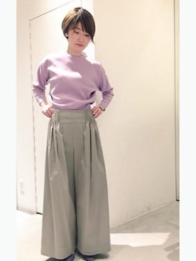 「アコーディオンプリーツ」｜note et silence.さん（レディース・160cm）の春コーディネート