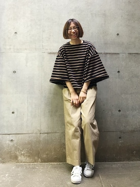 「So 1:1（ソウワンバイワン）のアイテム」を使った、note et silence.さん（レディース・164cm）の春コーディネート