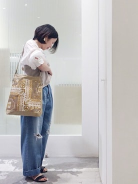 「caph（カーフ）のアイテム」を使った、note et silence.さん（レディース・160cm）の春コーディネート