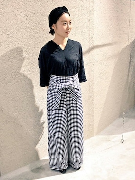 「rukkilill（ルッキリル）のアイテム」を使った、note et silence.さん（レディース・160cm）の夏コーディネート