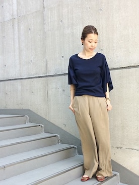 note et silence.さん（レディース・157cm）の夏コーディネート