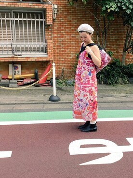 「nitca（ニトカ）のアイテム（バッグ）」を使った、note et silence.さん（レディース・160cm）の夏コーディネート