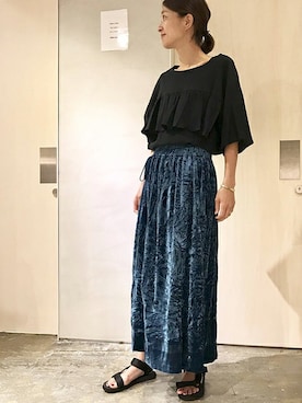 「caph（カーフ）のアイテム」を使った、note et silence.さん（レディース・160cm）の秋コーディネート