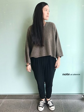 note et silence.さん（レディース・160cm）の秋コーディネート