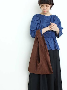 「note et silence （ノートエシロンス）のアイテム（スカート）」を使った、note et silence.さん（レディース・160cm）の春コーディネート