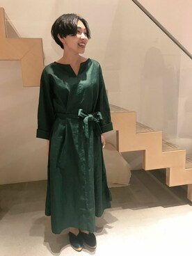 「note et silence （ノートエシロンス）のアイテム（ワンピース/ドレス）」を使った、note et silence.さん（レディース・160cm）の春コーディネート