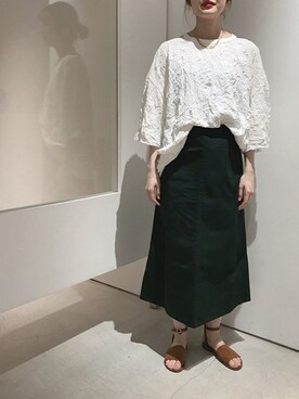 「rukkilill（ルッキリル）のアイテム」を使った、note et silence.さん（レディース・160cm）の春コーディネート