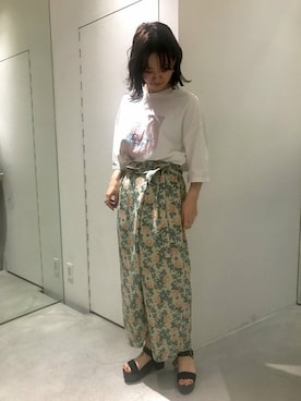 「caph（カーフ）のアイテム」を使った、note et silence.さん（レディース・160cm）の春コーディネート