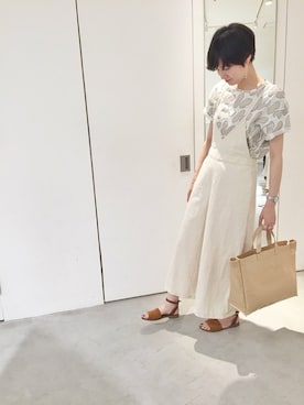 「Ebonyivory（エボニーアイボリー）のアイテム」を使った、note et silence.さん（レディース・160cm）の春コーディネート