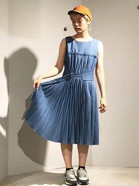 「フェススタイル」｜「アイテム（ワンピース/ドレス）」を使った、note et silence.さん（レディース・162cm）の夏コーディネート