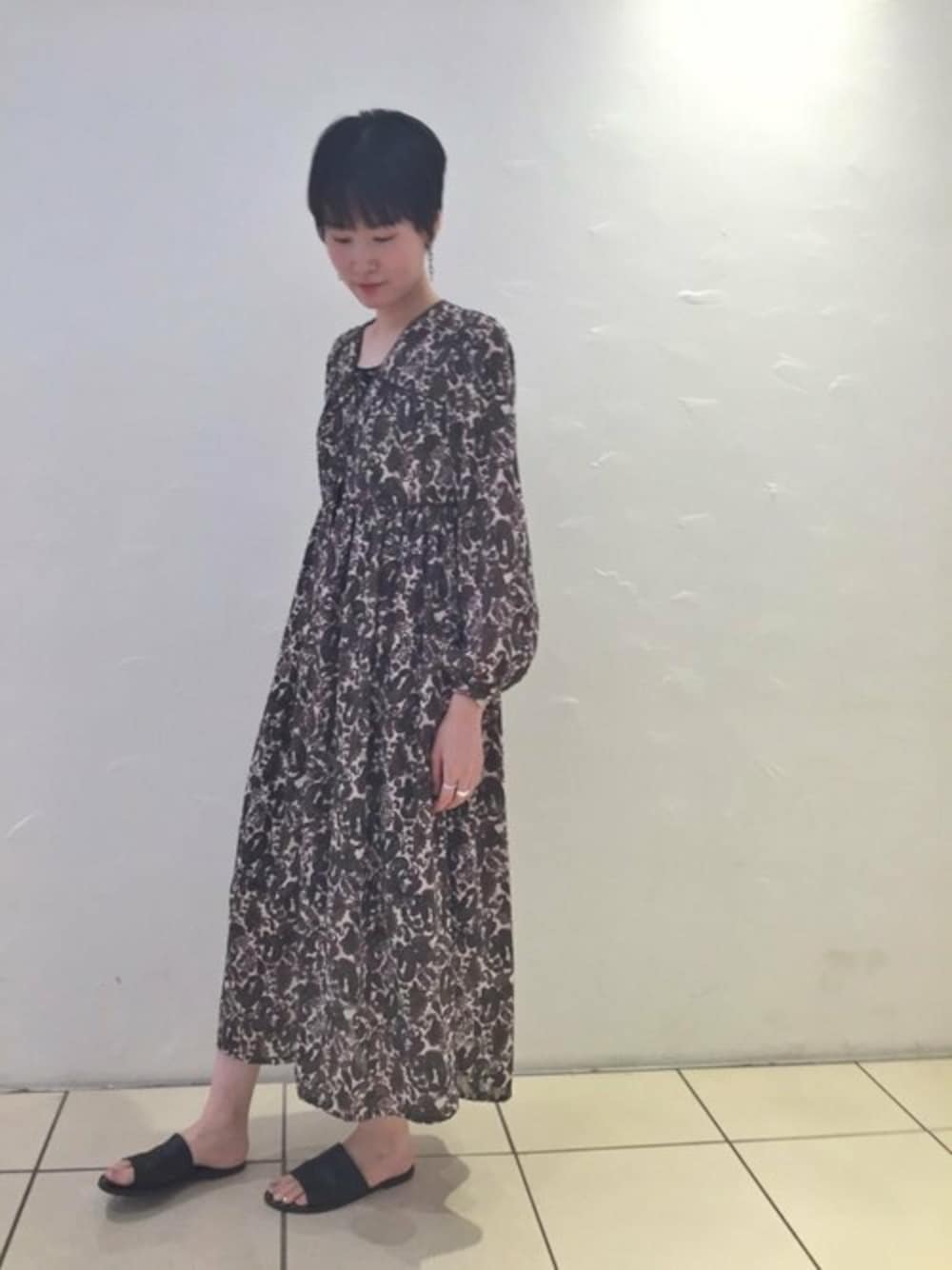 rukkilill（ルッキリル）の「ペイズリープリント マキシワンピース  