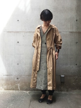 「アイテム（マウンテンパーカー）」を使った、note et silence.さん（レディース・159cm）の夏コーディネート