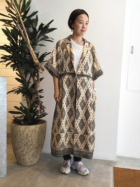 「caph（カーフ）のアイテム」を使った、note et silence.さん（レディース・152cm）の夏コーディネート
