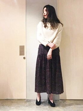 「ロング丈」｜note et silence.さん（レディース・166cm）の秋コーディネート