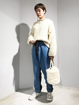 「caph（カーフ）のアイテム」を使った、note et silence.さん（レディース・162cm）の秋コーディネート