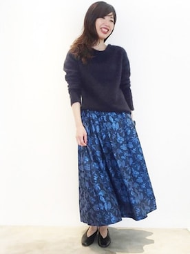 「nitca（ニトカ）のアイテム（トップス）」を使った、note et silence.さん（レディース・160cm）の秋コーディネート