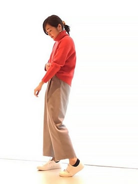 「カシミヤ」｜「アイテム（トップス）」を使った、note et silence.さん（レディース・165cm）の秋コーディネート