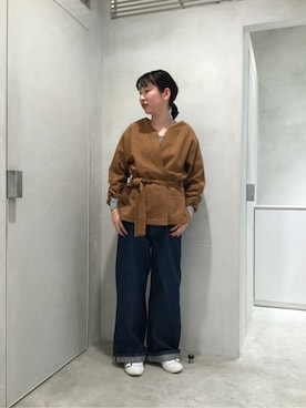 「nitca（ニトカ）のアイテム（その他アウター）」を使った、note et silence.さん（レディース・165cm）の冬コーディネート