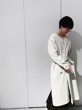 「nitca（ニトカ）のアイテム（その他アウター）」を使った、note et silence.さん（レディース・165cm）の冬コーディネート