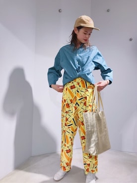 「caph（カーフ）のアイテム（パンツ）」を使った、note et silence.さん（レディース・164cm）の冬コーディネート