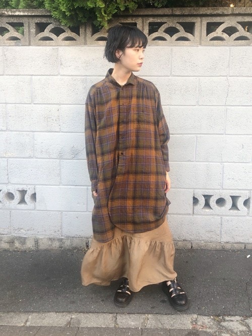 Note Et Silence Note Et Silence Note Et Silence のシャツワンピースを使ったコーディネート Wear