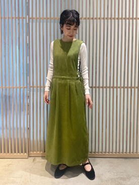 Olika オリカ のワンピース グリーン系 を使った人気ファッションコーディネート Wear