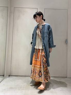 「note et silence （ノートエシロンス）のアイテム（ワンピース/ドレス）」を使った、note et silence.さん（レディース・163cm）の秋コーディネート