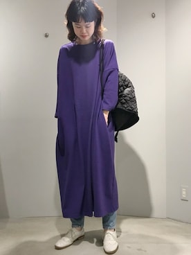 「note et silence （ノートエシロンス）のアイテム（ワンピース/ドレス）」を使った、note et silence.さん（レディース・164cm）の秋コーディネート