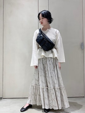 「caph（カーフ）のアイテム」を使った、note et silence.さん（レディース・155cm）の秋コーディネート
