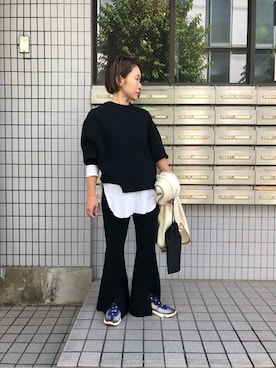 「note et silence （ノートエシロンス）のアイテム（バッグ）」を使った、note et silence.さん（レディース・150cm）の秋コーディネート