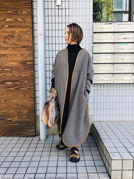 「note et silence （ノートエシロンス）のアイテム（ワンピース/ドレス）」を使った、note et silence.さん（レディース・150cm）の秋コーディネート