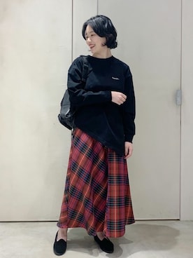 「note et silence （ノートエシロンス）のアイテム（トップス）」を使った、note et silence.さん（レディース・155cm）の冬コーディネート