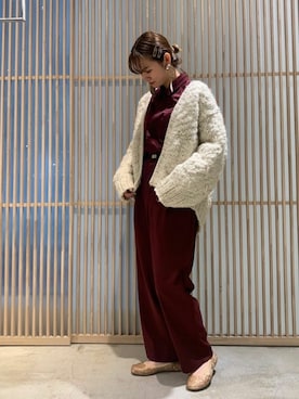 「note et silence （ノートエシロンス）のアイテム（ワンピース/ドレス）」を使った、note et silence.さん（レディース・162cm）の冬コーディネート