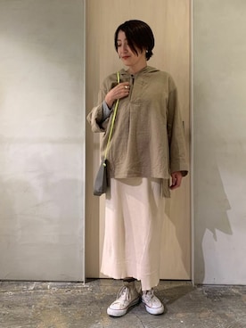 「note et silence （ノートエシロンス）のアイテム（スカート）」を使った、note et silence.さん（レディース・158cm）の冬コーディネート